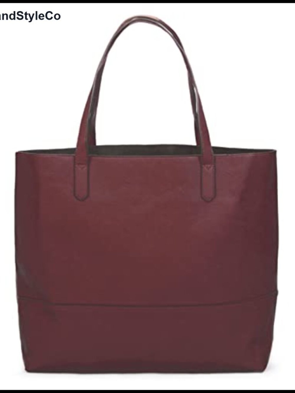 Large Vegan Leather Tote Bag Slouchy Shoulder Purse for Women Work Travel